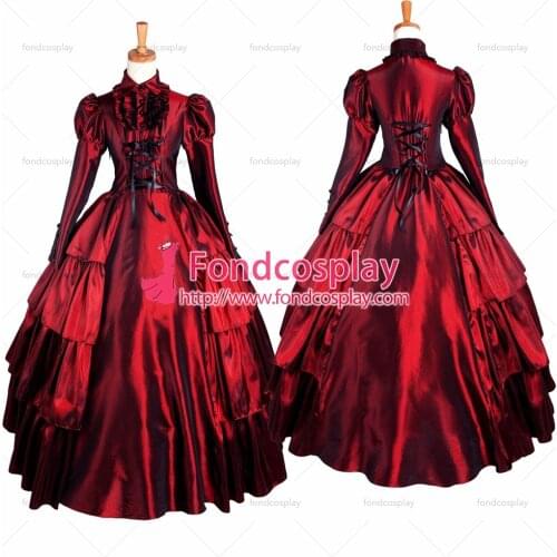 Victorian ROCOCO Gown Ball dress Gothic Punk Costume Tailor-made[G1434]