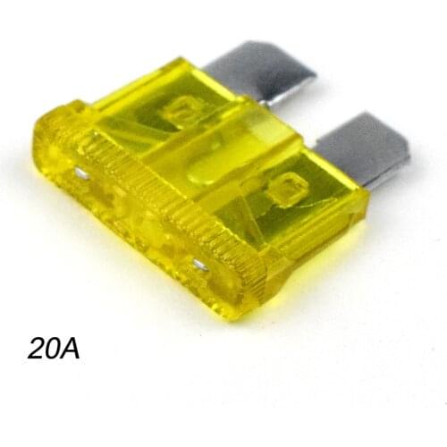 20 Amp Fuse Standard Blade Fuse 5A 7.5A 10A 15A 25A 30A 40A Car Auto Truck Chip Assortment 50Pcs/Lot Medium Size
