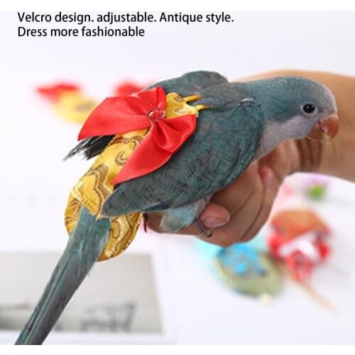 Skin Friendly Durable Pet Cockatiel Bird Diaper Easy to Wear Bird Cloth Diapers Fastener Tape Pet Accessories