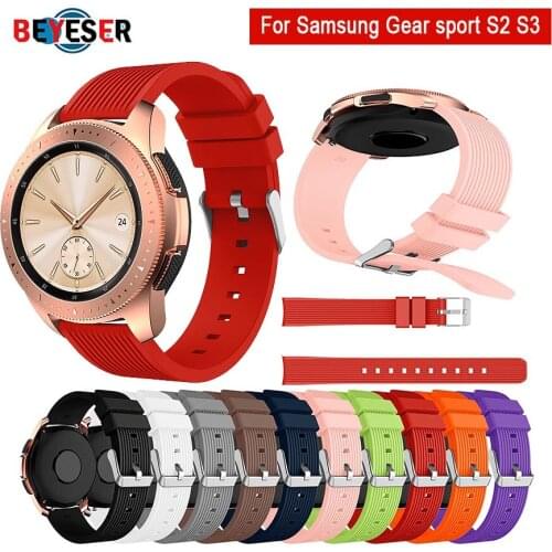 20mm 22mm wristband for Galaxy watch 3 41mm 45mm Strap For Samsung Gear sport S2 S3 Classic Frontier 42mm 46mm watch band belt