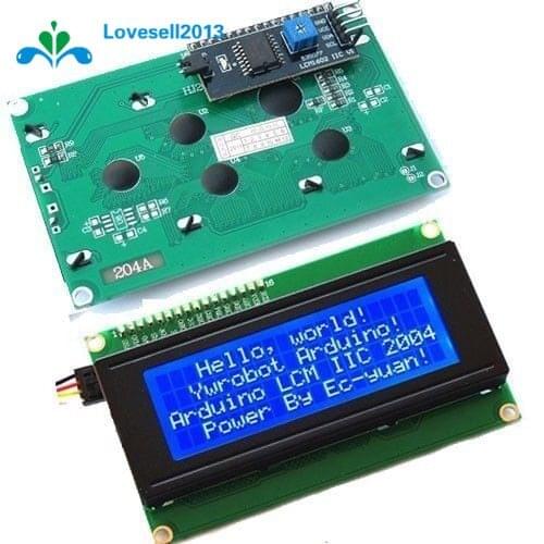 Blue Display IIC I2C TWI SP I Serial Interface2004 20X4 Character LCD Module