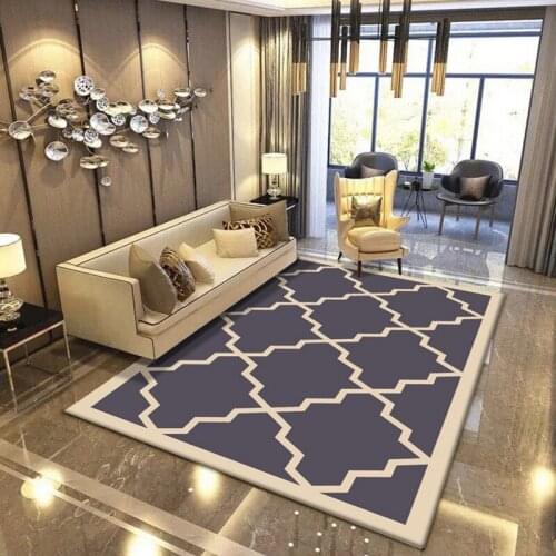 Stylish Nordic Simple Atmosphere European Geometry Bedroom Kitchen Bathroom Living Room Mat Carpet CustomCustom Size