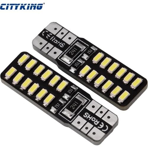 T10 led canbus T10 24led 3014 smd LED No OBC Error 194 168 W5W T10 24smd canbus LED Interior Instrument Light bulb