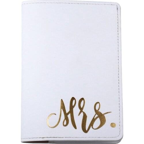 Y166 Portable Mr Mrs Travel Passport ID Credit Card Cover Holder Case Protector