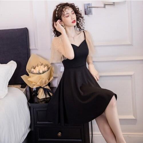 2021Summer New Temperament beading Net yarn patchwork V-neck dress Sexy Women mini Dresses Fashion Banquet party Dress vestidos