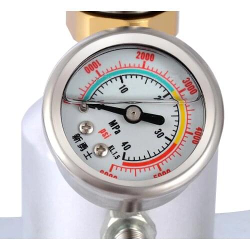 0-40MPA 6000PSI high pressure air compressor pump parts accessories Axial oil-filled glycerin high pressure gauge 30MPA 4500PSI