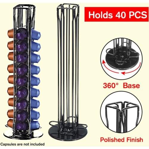 2020 NEW Nespresso Drawer Storage 40 Nespresso Capsules Coffee Pod Rack Stand Kitchen Metal Shelves Organization Drawer Holder