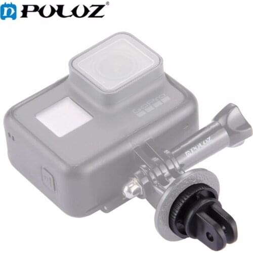 PULUZ Mini 1/4 inch Screw Tripod Mount Adapter for GoPro Hero 5 Black edition/HERO6/5/4/3/Xiaoyi/DJI OSMO Action/2.2cm Diameter