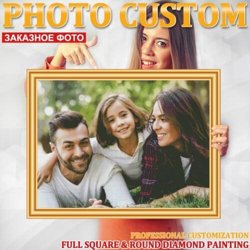 Photo Custom Own 5D Diamond Painting Personal Picture DIY Cross Stitch Kit Full Drill Square Embroidery Mosaic Art Decor Gift