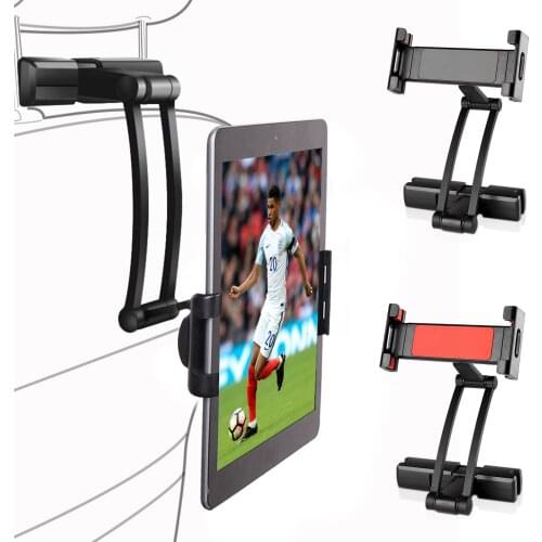 Aluminum Back Seat Headrest Tablet Phone Car Holder Stand For 5-13 Inch iPhone iPad Air Mini 2 3 4 Pro 12.9 Support Mount