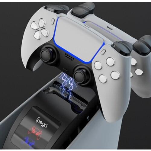 Fast Charging Station Charger Supports Dual Charging PS5 Fast Charge With LED Indicator PS5 Handle Charger Wireless Controller
