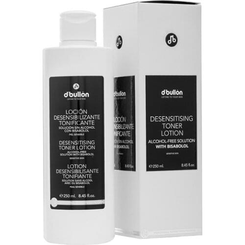 D Bullon Locion Desensibilizante Tonificante, Solucion sin Alcohol con Bisabolol. Makeup Remover-250 ml