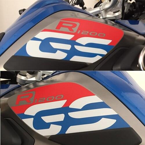 For BMW R1200GS GS R1250GS Tank Traction Side Pad Gas Fuel Knee Grip reflective Sticker Decal protective pad Non-slip Motorcycle