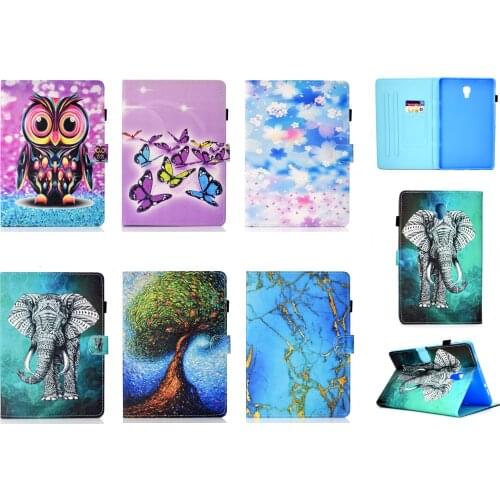 For Samsung galaxy Tab A 10.5 2018 SM-T590 T595 T597 Case Smart Flip Wallet Shockproof Protective Shell TPU Print Case Cover Pen