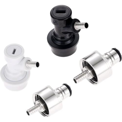 1Pc Brewing Beer Carbonation Cap W/ 5/16" Barb Ball Lock Type Gas and Liquid disconnects For homebrew Beer Fast Soda Water
