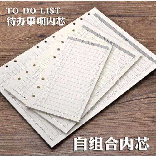 Combination inner pages line& Square & month planner &Dotted line & to do list & blank inner pages