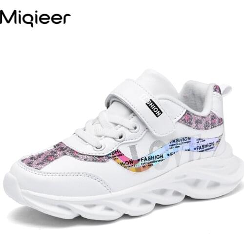 Autumn Kids Pu Leather Shoes Baby Girls Sport Sneakers Children Shoes Fashion Casual Shoes Soft Brand Trainer Tenis Zapatillas