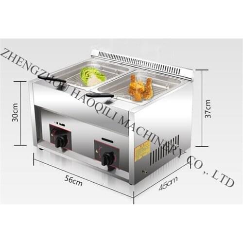 Chicken leg | chicken wings and Fried dough sticks | potato chips gas fryer | blast furnace