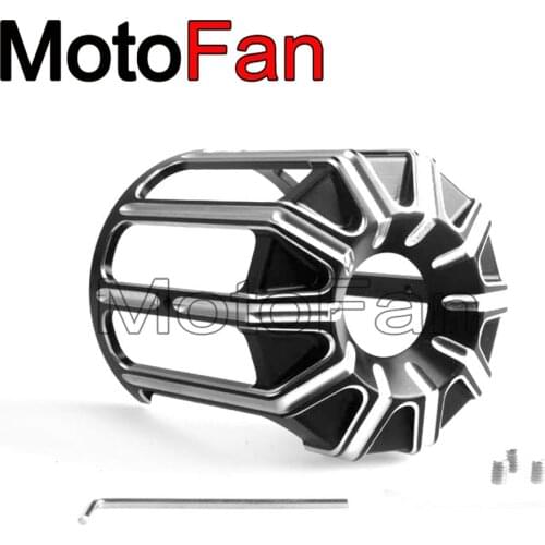 New Motorcycle Oil Filter Cover Machine Oil Grid Beveled Styling Black For Harley Davidson Sportster Touring Softail Dyna CVO