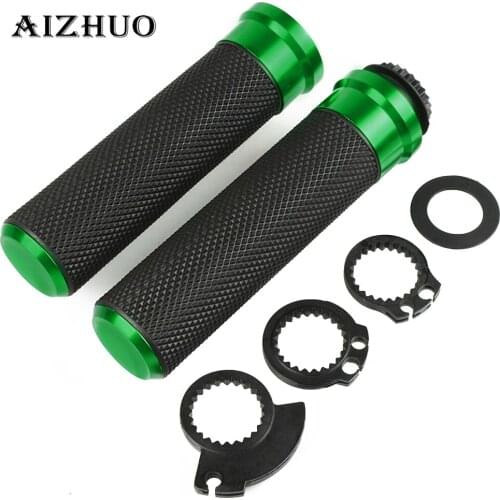 22/24mm Motorcycle Handle Grips Hand Grip Handle Bar Racing Moto Grips For KAWASAKI ZRX1100 ZRX 1200 ZX7R ZX 6R ZZR1200 ZZR 1200