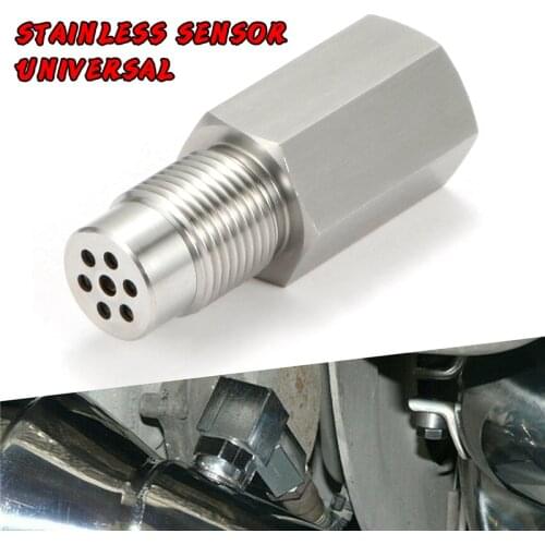 Stainless Sensor Universal Car Built-in M18X1.5 Short Hex Extension Tube Extender Adapter Bung Catalytic Converter Engine Sensor