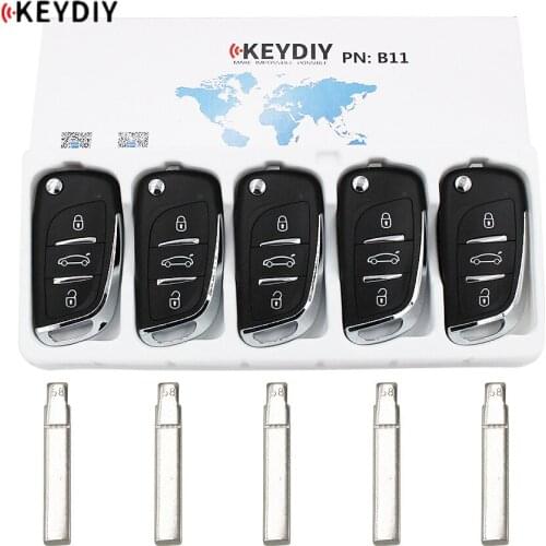 5PCS/LOT, KEYDIY Original Universal KD900 B Series Remote Control B11 with 5pcs NO.54/58 Key Blade