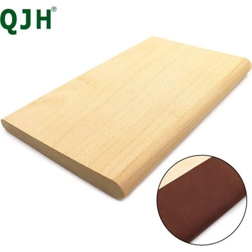 Beech Wood Leather Folding Curving Tool DIY Leather Wallet Bag Fold Bending Board Hand Leather Fabric Clam-shell Fold Tool