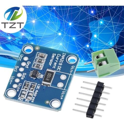 SOT23 INA219 Bi-directional DC Current Power Supply Sensor Breakout Module DIY 3V-5V IIC I2C Power Monitoring Sensor Module