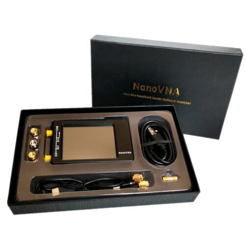 NanoVNA-H HF VHF UHF Vector Network Analyzer Antenna Analyzer 50K-1.5GHz + Case