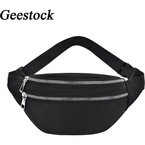 Geestock Fanny Pack Women Fashion Waist Pack Casual Crossbody Chest Bags Unisex Hip Bum Bag Travel Belt Bag Sport Purse Pocket