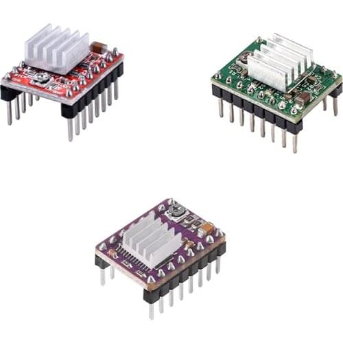 3D Printer Parts StepStick A4988 DRV8825 Stepper Motor Driver With Heat sink Carrier Reprap RAMPS 1.4 1.5 1.6 MKS GEN V1.4 board