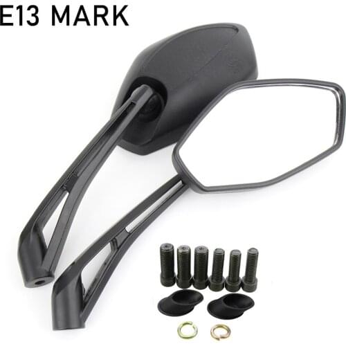 Motorcycle Mirror Universal Motorbike Replacement Parts Rear View Mirrors 10mm 8mm On Sales Big Size Glass