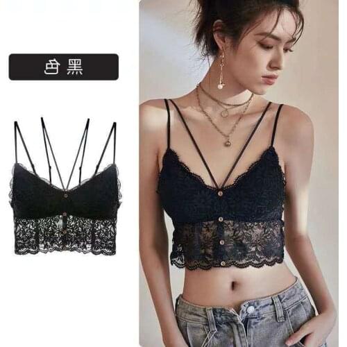 Women Sexy Underwear Lace Top Brassiere Comfort Push Up Bra Seamless Tank Up Female Sexy Lingerie Girl Bra Top Sexy Crop Top