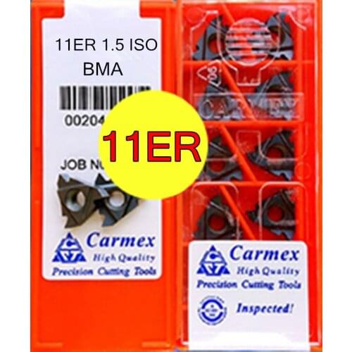 11ER 1.5ISO BMA 10pcs/set Carmex Carbide insert Processing: stainless steel. Alloy steel. Etc. Free shipping