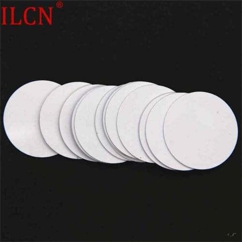 125khz ID Circular White Waterproof Read Only Coin Crad RFID Access Control Crad Keyfob EM4100 TK4100 30mm Fast Shipping 100pcs