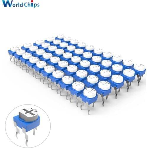 20PCS RM-065 RM065 100R 200R 500R 1K 2K 2.2K 3K 5K 10K 20K 50K 100K 500K 1M Ohm Trimpot Trimmer Potentiometer variable resistor