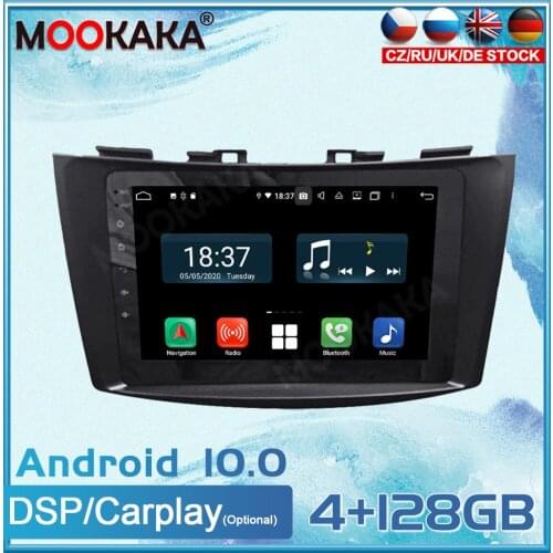 4+128GB Android 10.0 For Suzuki Swift 2013-2016 Radio GPS Navigation Multimedia Player Radio Tape Auto Stereo Headunit Carplay