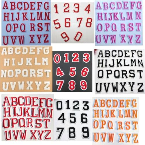 4 Sets/104pcs/lot Embroidery Patches Letters Gold Silver Clothing Accessories Heat Transfer Badge Iron Clothes Arts Crafts