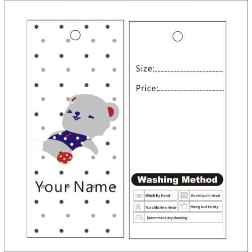 500pcs custom print winter hang tags price label template 012 clothes packing label can change text color for you