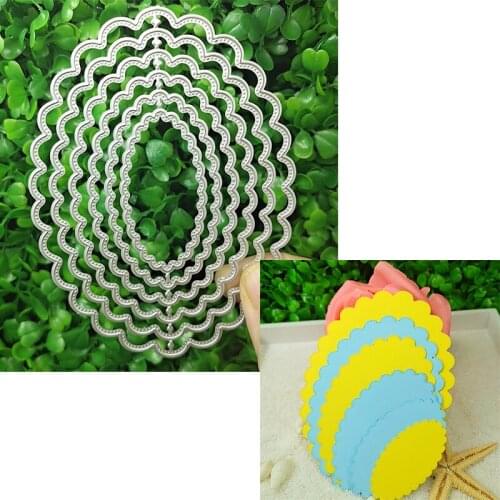 Elliptical basic frame is suitable for making Christmas metal cutting die DIY scrapbook photo album 3D greeting card 2021