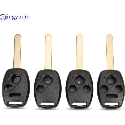 Jingyuqin Car Key Case Shell Remote Fob Cover For HONDA Accord CRV Pilot Civic 2003 2007 2008 2009 2010 2011 2012 2013
