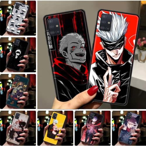 Phone Case for Samsung Galaxy A21S A12 A51 A71 A70 A50 A02S A41 A32 A52 A72 4G/5G Soft Shockproof Cover Anime Jujutsu Kaisen