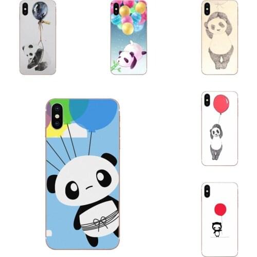 TPU Case Cover For Xiaomi Mi note 9 10 mi10 mi9 mi8 pro lite SE Mi A1 A2 A3 CC9 CC9E 9T Panda Floating With Balloons