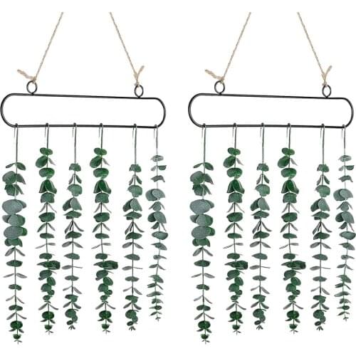 Rustic Eucalyptus Wall Hanging Decor Fake Vine Home Backdrop Decoration