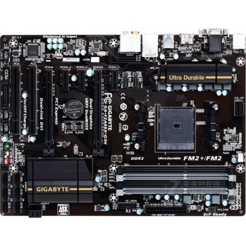 For Gigabyte GA-F2A88X-D3H Original Used Motherboard F2A88X-D3H for A88X Socket FM2 FM2+ DDR3 USB3.0 SATA3.0
