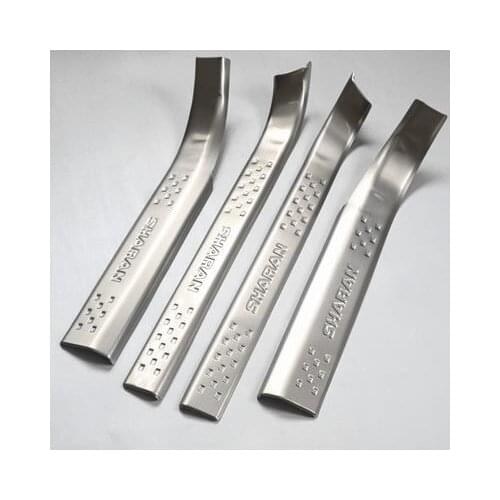 For Sharan 2012 - 2018 Door Sill Guards stainless steel Slipper plate Cover Trim