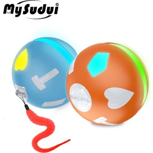Pet Electric Cat Rolling Ball Toy Usb Led Ball Cat Toys Intelligence Jumping Ball Dog Toy Interactive Automatic Juguete Gato