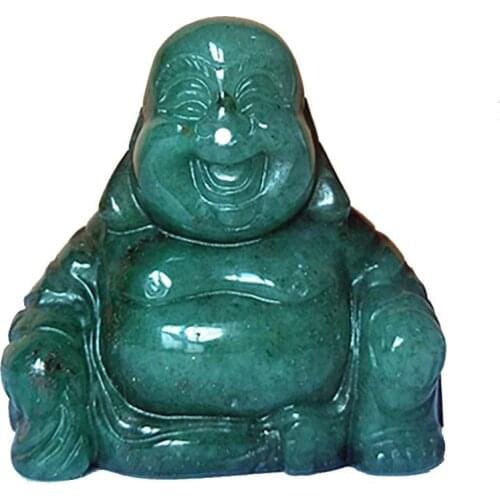 Natural stone crystals figurine feng shui home decor Happy Buddha buda statue home decoration accessories miniature figurines