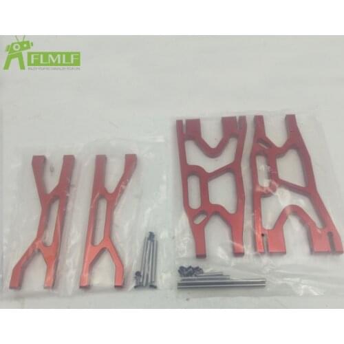 Alloy CNC Upper & Lower Front and Rear Suspension Arm Set Fit for /5 Traxxas TRX X-Maxx XMAXX Toys PARTS