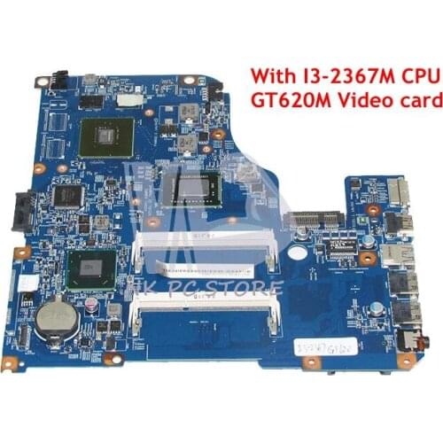 NOKOTION For Acer aspire V5-471 V5-571 Laptop Motherboard 48.4TU05.011 NBM1N11001 SR0CV I3-2367M CPU GT620M Video card